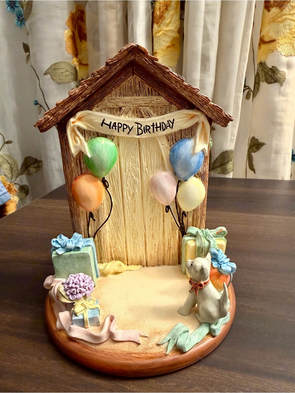 Vintage The Hummelscapes Collection Happy Birthday 1998 Display Stand